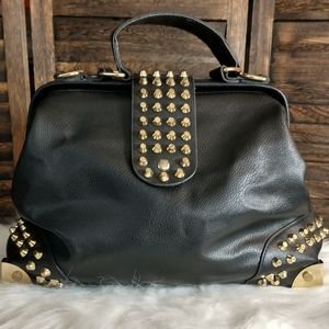 Gold Studded "Doctor" Handbag